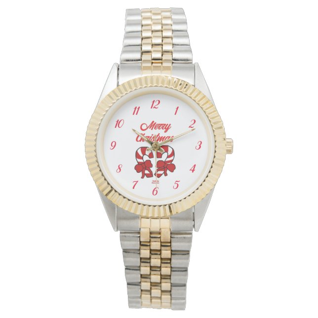 Julens Polkagrisar 2-tonsbevakning Armbandsur (Framsida)