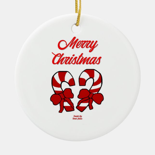 Julens Polkagrisar Circle Ornament (Framsidan)