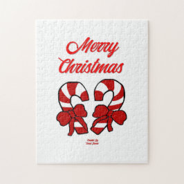 Julens Polkagrisar Pussel 28 cm X 35,5 cm