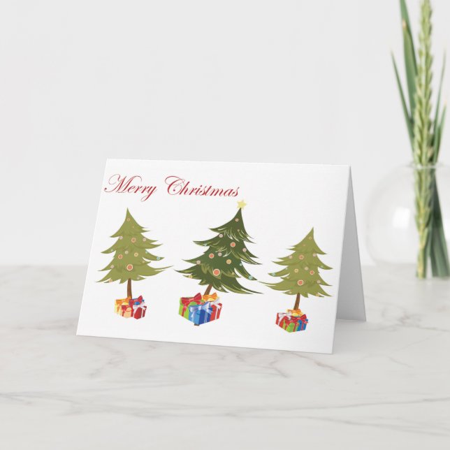 Julens Presenter - God jul Helgkort (Framsida)