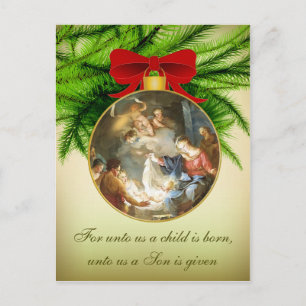 Julens prydnadsskapande aktivitet Jesus Birth Helg Vykort