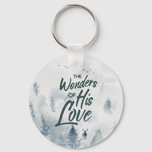 Julens Religiösa Hans Kärlek Blesings underverk Nyckelring (Framsida)