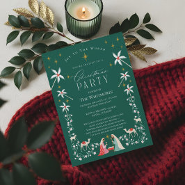 Julens Religiösa - jultomten Party Inbjudningar