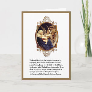 Julens Religiösa St. Andrew Novena Virgin Mary  Helgkort