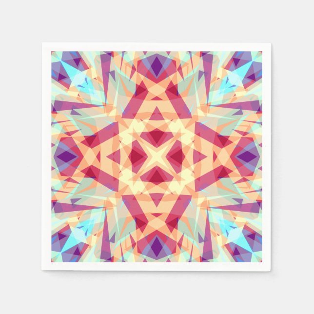 Julens Roligt Bright Cheerful Jolly Modern Mönster Pappersservett (Framsidan)