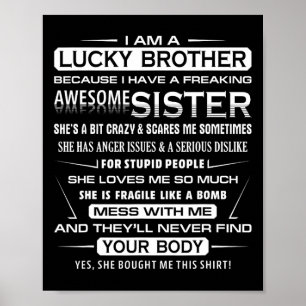 Julens Roligt för broder från syster... - Jag är e Poster