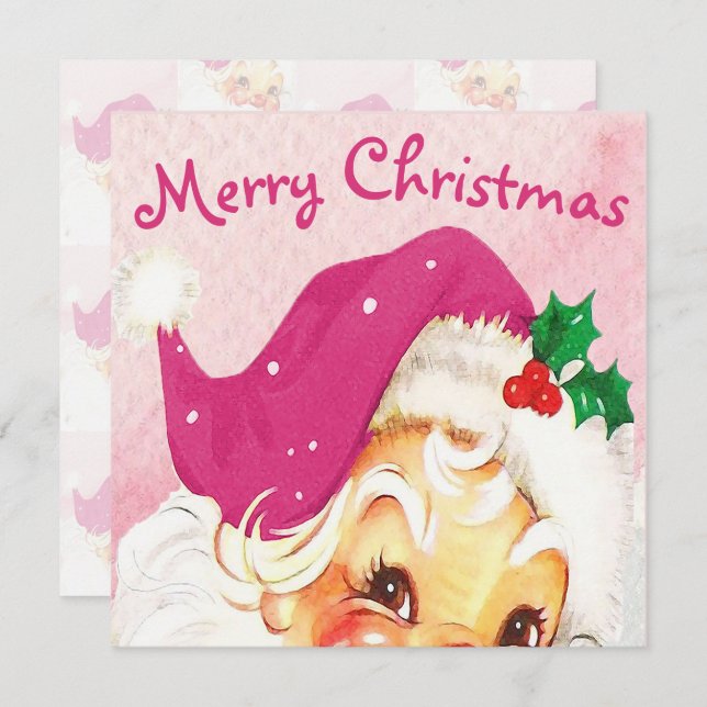 Julens Rosa Santa Anpassningsbar (Fram/baksida)