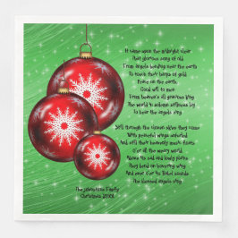 Julens Sång - kom vid midnatt - Pappersservett