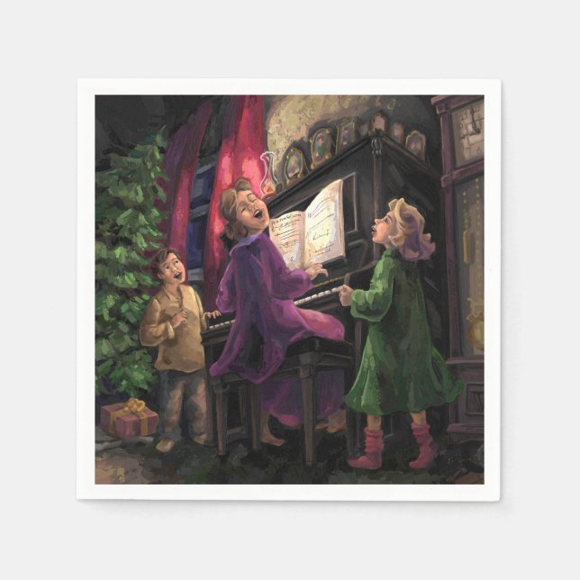 Julens Sjunga Along Pappersservett (Framsidan)