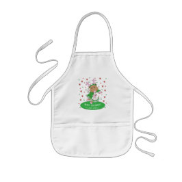 Julens skidlängd Apron Merry och Bright Barnförkläde