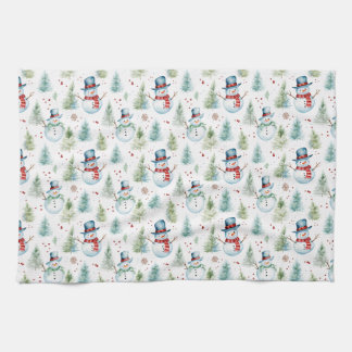 Julens Snögubbar Kitchen Towel Kökshandduk