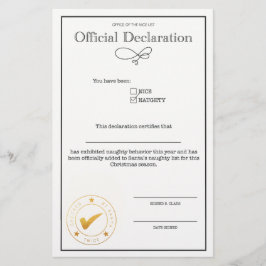 Julens Stygga Lista Deklaration