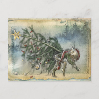 Julens styrande helg vykort