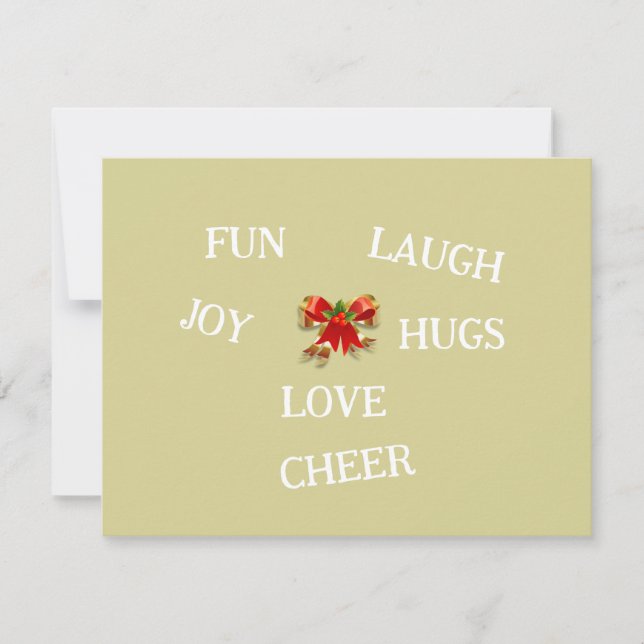 Julens tack - ditt kort (Framsida)