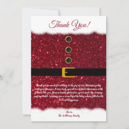 Julens Tack-Santa's Dazzling Red Outfit- Inbjudningar