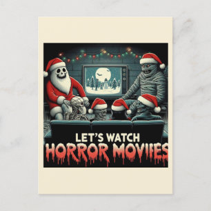 Julens taloky Retro Horror Movies Friends Vykort