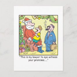 Julens Tecknad jultomtens löften Helg Vykort