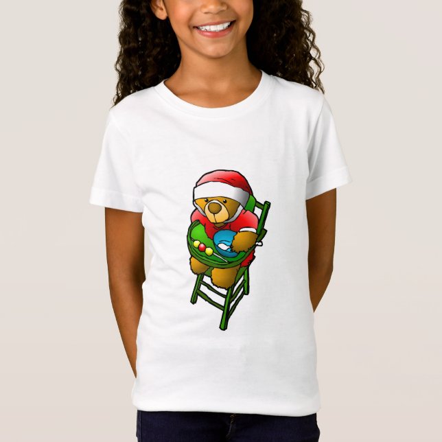Julens teddybjörn t shirt (Framsida)