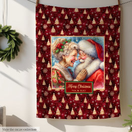 Julens Throw Blanket Mysigt Gift & Claus Fleecefilt