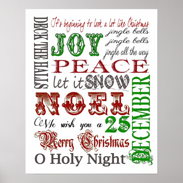 Julens Tunnelbanan Art Poster (Framsidan)