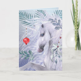 Julens Unicorn Deluxe Greeting Card Helgkort