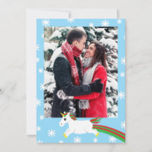 Julens Unicorn Photo Ram Greeting Card