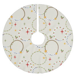 Julens Vänskap Bracelets Julgransmatta Borstad Polyester