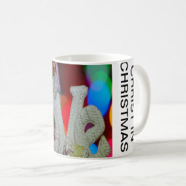 Julens väsen med Kärlek i nativitetsscenen Kaffemugg