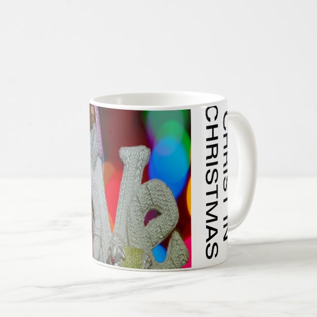 Julens väsen med Kärlek i nativitetsscenen Kaffemugg (Framsida höger)