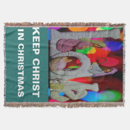 Julens väsen med Kärlek i nativitetsscenen Mysfilt