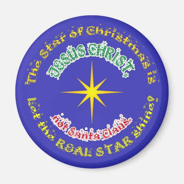 Julens verkliga stjärna magnet (Framsidan)