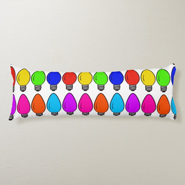 Julens Vintage Lampor Body Dekorativ kudde (Framsidan)