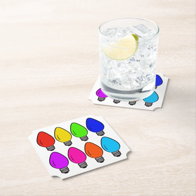 Julens Vintage Lampor Underlägg Papper (Insitu)