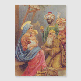 Julens Vintage Nativitet Jesus Illustration