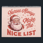 Julens Vintage Santa Nurses Gör Niceförteckningen Kalender<br><div class="desc">Julens Vintage Santa Nurses Gör Julfesten från Nice-listan RN Nurse Gift Team Helgdag</div>
