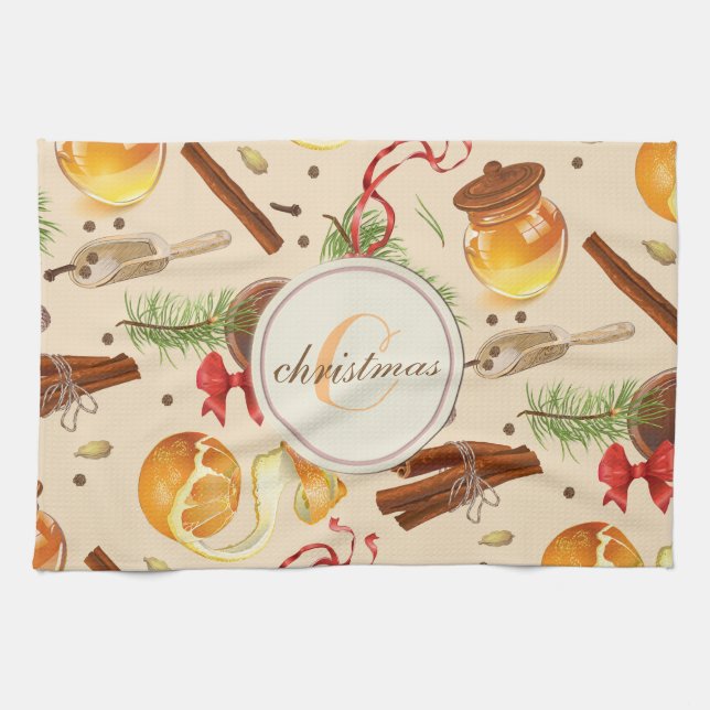 Julens Vintage Scents Kökshandduk (Horisontell)