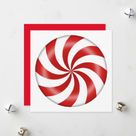 Julepermint Candy Helgdag Card Julkort