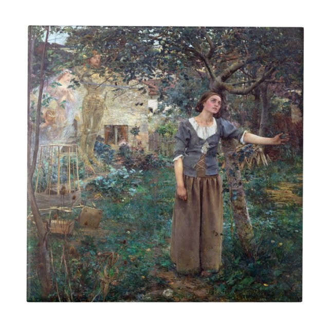 Jules Bastien-Lepage Joan of Arc Kakelplatta (Framsidan)