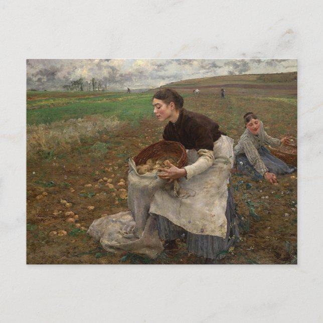 Jules Bastien-Lepage - vykort för oktober (Framsida)