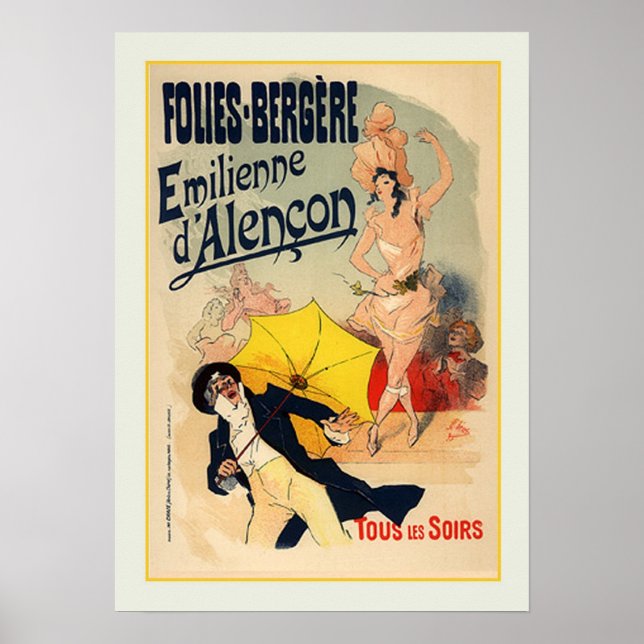 Jules Chéret,Annons,1890 Poster (Framsidan)