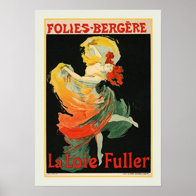 Jules Chéret,annons,1893 Poster (Framsidan)