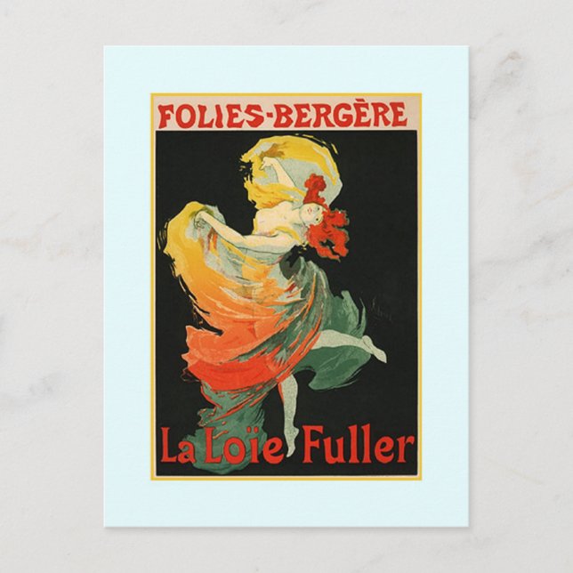 Jules Chéret annons, 1893 Vykort (Framsida)