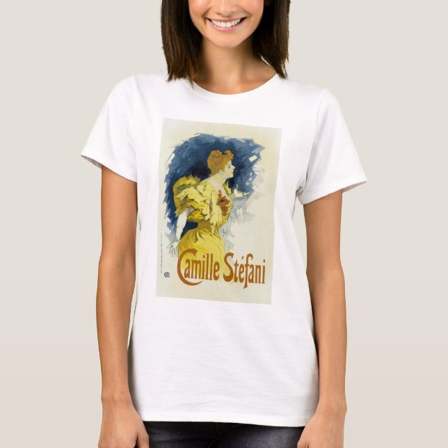 Jules Cheret ~ Camille Stefani Tee Shirt (Framsida)
