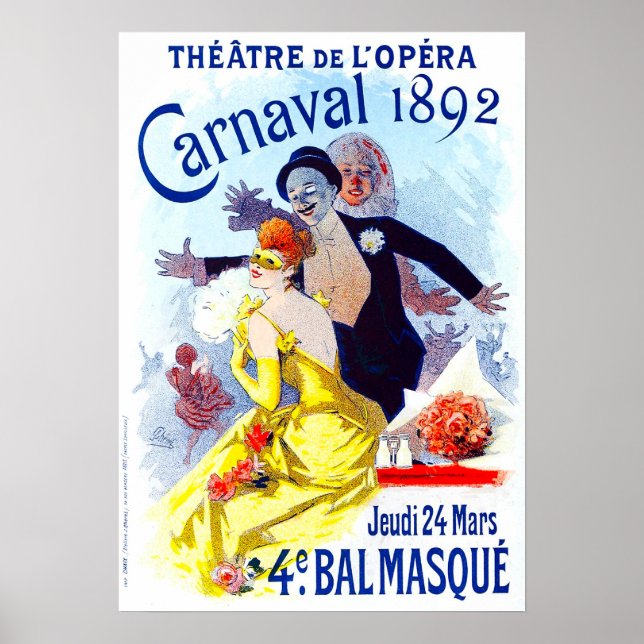 Jules Cheret Carnaval Poster (Framsidan)