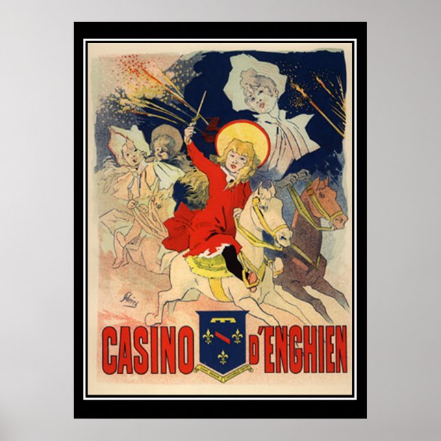 Jules Cheret Casino D'Enghien Print Poster (Framsidan)