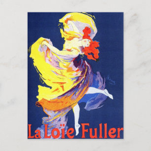 Jules Cheret Folies Bergere Postcard Vykort
