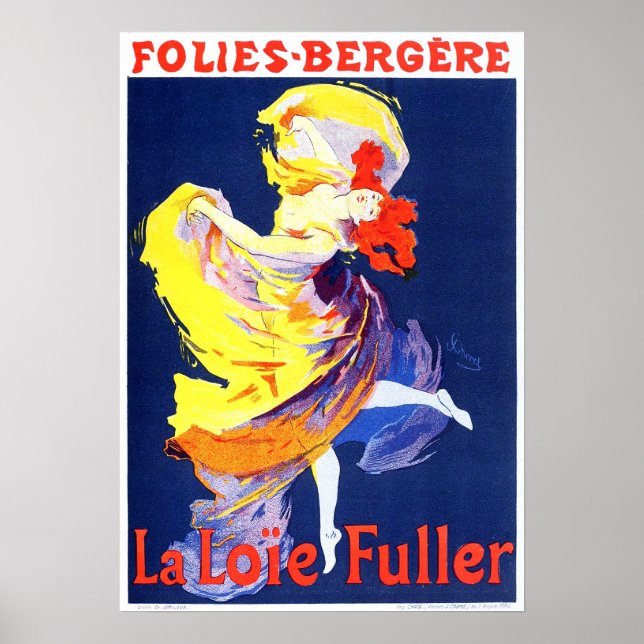 Jules Cheret Folies Bergere Poster (Framsidan)