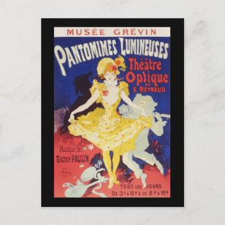 Jules Cheret Pantomimes Lumineuses Vykort