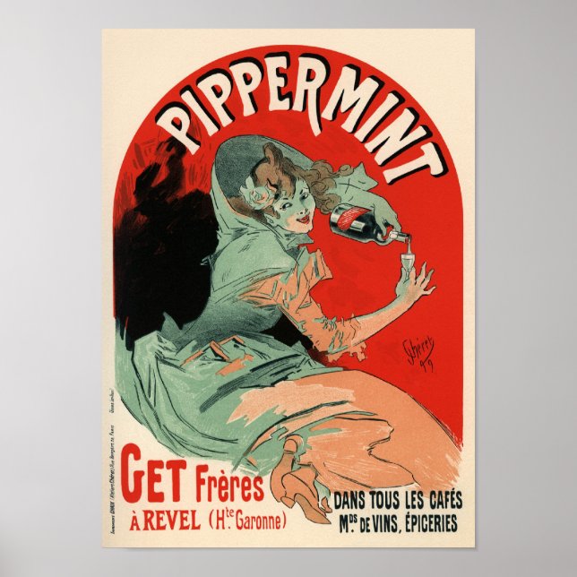 Jules Chéret Pippermint Poster (Framsidan)