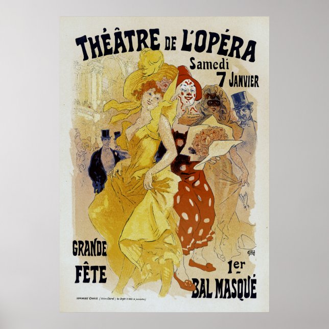 Jules Cheret ~ Theater de L'Opera Poster (Framsidan)